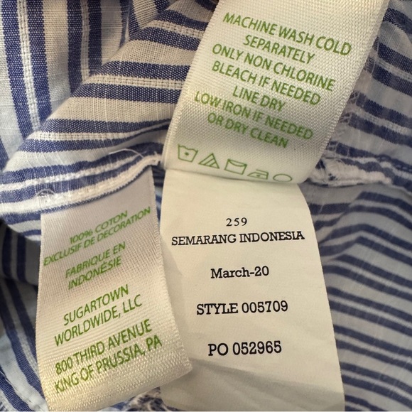 Lilly Pulitzer Blue and White Striped Blouse - Picture 10 of 16